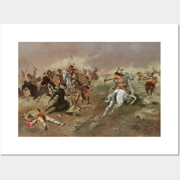 For Supremacy by Charles Marion Russell Wall Art by MasterpieceCafe